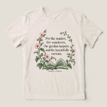 Voor de lezers — Book & Mallow Flowers T-Shirt