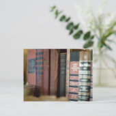 Voor de liefde van  boeken briefkaart (Staand voorkant)