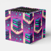 Voor de liefde van boeken Pink Heart Bedankdoosjes (Achterkant)