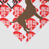 Voor de liefde van chocolade lab honden tissuepapier (Detail)