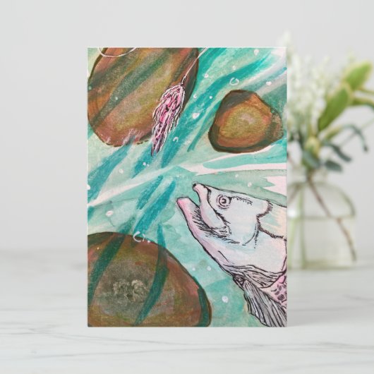 Voor de liefde van de flyvisserij aankondiging (Staand voorkant)