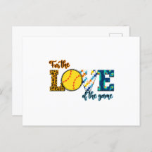 Voor de liefde van de game Softball Mam Leopard