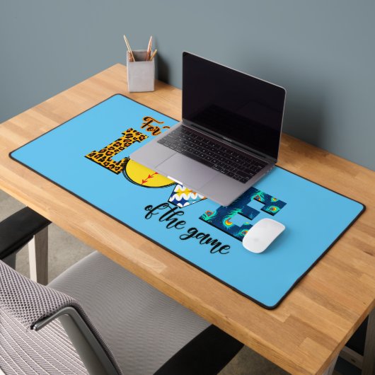 Voor de liefde van de game Softball Mam Leopard Bureaumat (Kantoor 2)