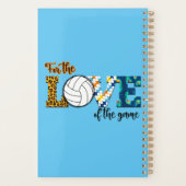 Voor de liefde van de Game Volleyball Mam Leopard Planner (Achterkant)