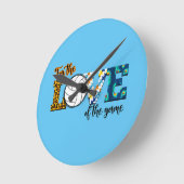 Voor de liefde van de Game Volleyball Mam Leopard Ronde Klok (Hoek)