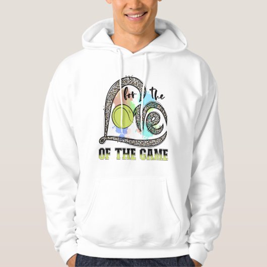 Voor de liefde van de gametennis, Tennis Gift Hoodie (Voorkant)