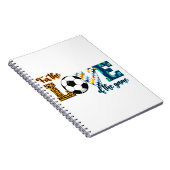 Voor de liefde van de spelmedaillerluipaard notitieboek (Rechterzijde)