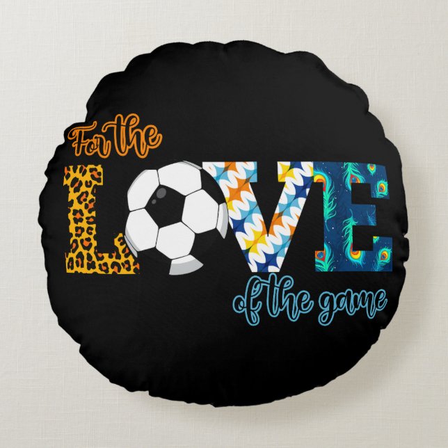 Voor de liefde van de spelmedaillerluipaard rond kussen (Voorkant)