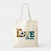 Voor de liefde van de spelmedaillerluipaard tote bag (Achterkant)