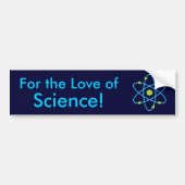 Voor de liefde van de wetenschap Atom Bumpersticker (Voorkant)