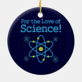 Voor de liefde van de wetenschap Atom Keramisch Ornament (Achterkant)