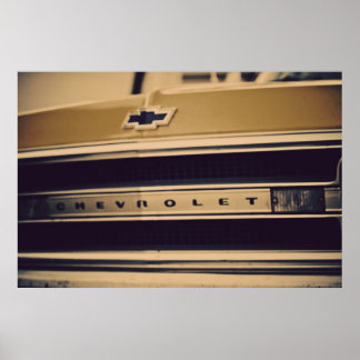 Voor de liefde van een chevy poster