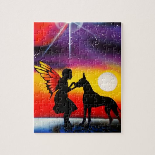 Voor de liefde van een Grote Deen Legpuzzel (Verticaal)