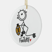 Voor de liefde van Football Keramisch Ornament (Rechts)