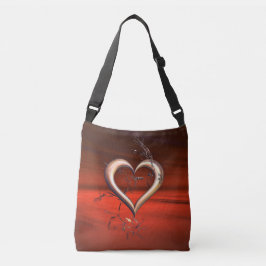 Voor de liefde van het rood crossbody tas