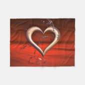 Voor de liefde van het rood fleece deken (Voorkant (Horizontaal))