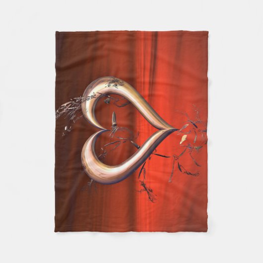 Voor de liefde van het rood fleece deken (Voorkant)