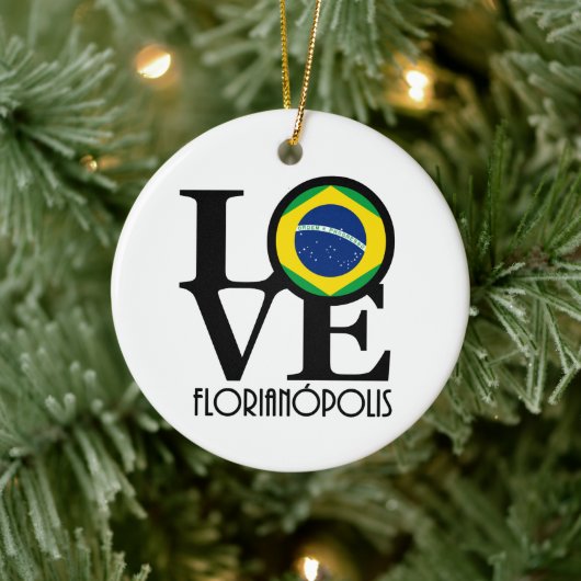 Voor de liefde van huis, Florianópolis Keramisch Ornament (Boom)