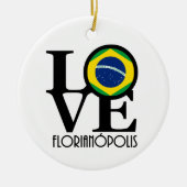 Voor de liefde van huis, Florianópolis Keramisch Ornament (Voorkant)