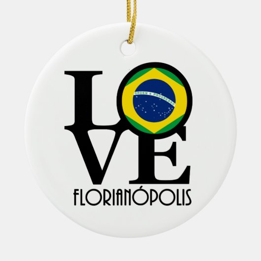 Voor de liefde van huis, Florianópolis Keramisch Ornament (Voorkant)
