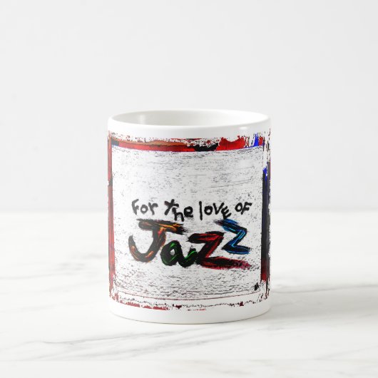 voor de liefde van jazz koffiemok (Center)