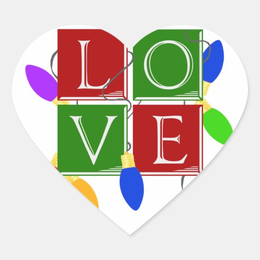 Voor de Liefde van Kerst stickers (Voorkant)