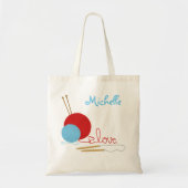 Voor de liefde van Knitting Bag Tote Bag (Voorkant)