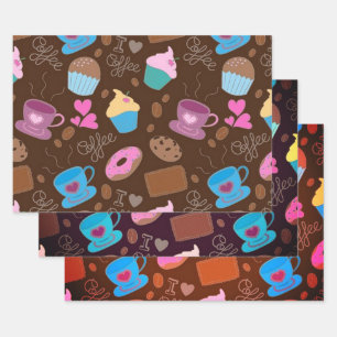 Voor de liefde van koffie-Collectie Inpakpapier Vel