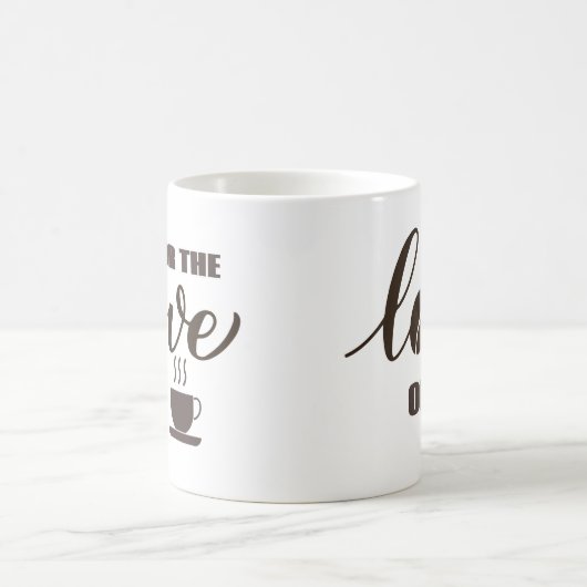 Voor de liefde van koffie koffiemok (Center)