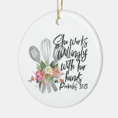 Voor de liefde van koken keramisch ornament (Links)