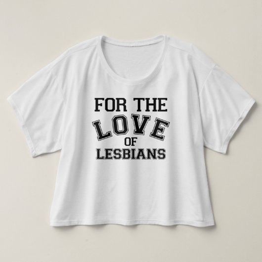 Voor de liefde van lesbiennes t-shirt (Design voorkant)
