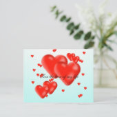 Voor de liefde van mijn leven briefkaart (Staand voorkant)