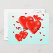 Voor de liefde van mijn leven briefkaart (Voorkant / Achterkant)