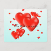 Voor de liefde van mijn leven briefkaart (Voorkant)