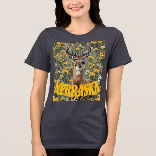 Voor de liefde van Nebraska Tri-Blend Shirt