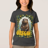 Voor de liefde van Oregon Tri-Blend Shirt (Voorkant)