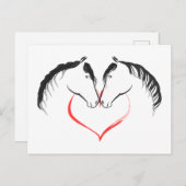 Voor de liefde van paarden briefkaart (Voorkant / Achterkant)