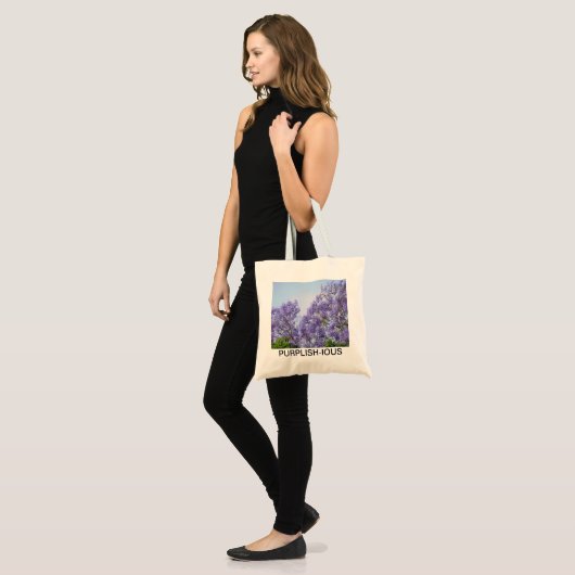 Voor de liefde van Paars Tote Bag (Voorkant (model))
