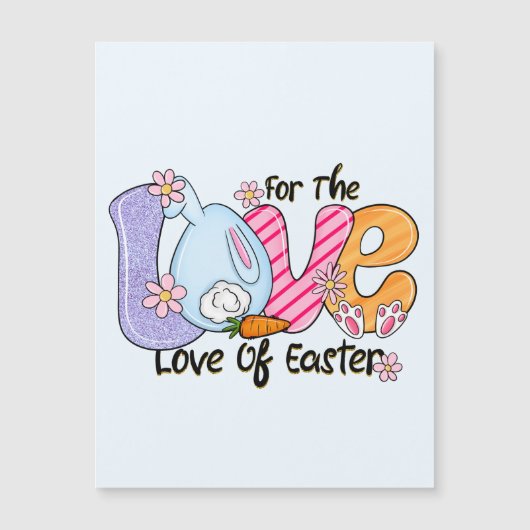 Voor de liefde van Pasen - Schattige konijn en eie (Voorkant)