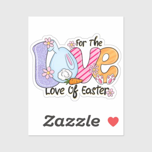 Voor de liefde van Pasen Sticker (Vel)