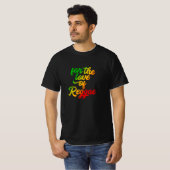 Voor de liefde van reggae Rasta kleuren reggae T-shirt (Voorkant volledig)