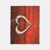 Voor de Liefde van Rood Fleece Deken (Voorkant)