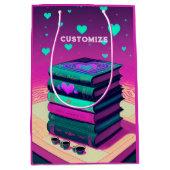Voor de liefde van roze boeken medium cadeauzakje (Voorkant)