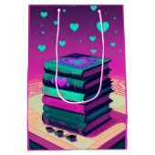 Voor de liefde van roze boeken medium cadeauzakje (Achterkant)