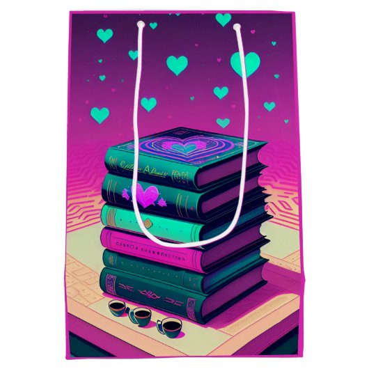 Voor de liefde van roze boeken medium cadeauzakje (Achterkant)