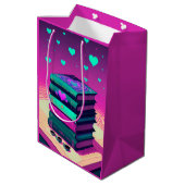 Voor de liefde van roze boeken medium cadeauzakje (Achterkant Gekanteld)