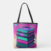 Voor de liefde van roze boeken tote bag (Achterkant)