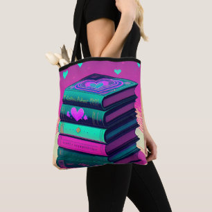 Voor de liefde van roze boeken tote bag