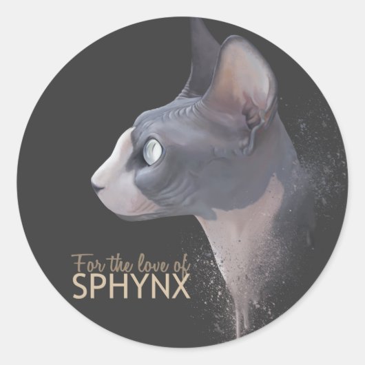 Voor de liefde van SPHYNX sticker (Voorkant)