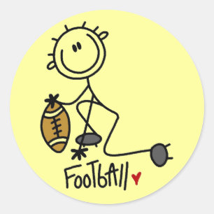 Voor de Liefde van Voetbal Ronde Sticker